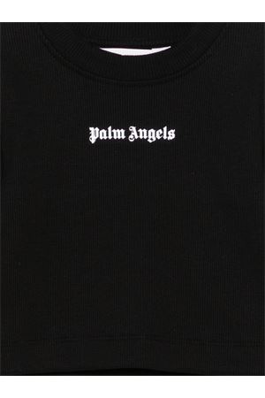 black cotton tshirt PALM ANGELS KIDS | PGAB006F25JER0011003